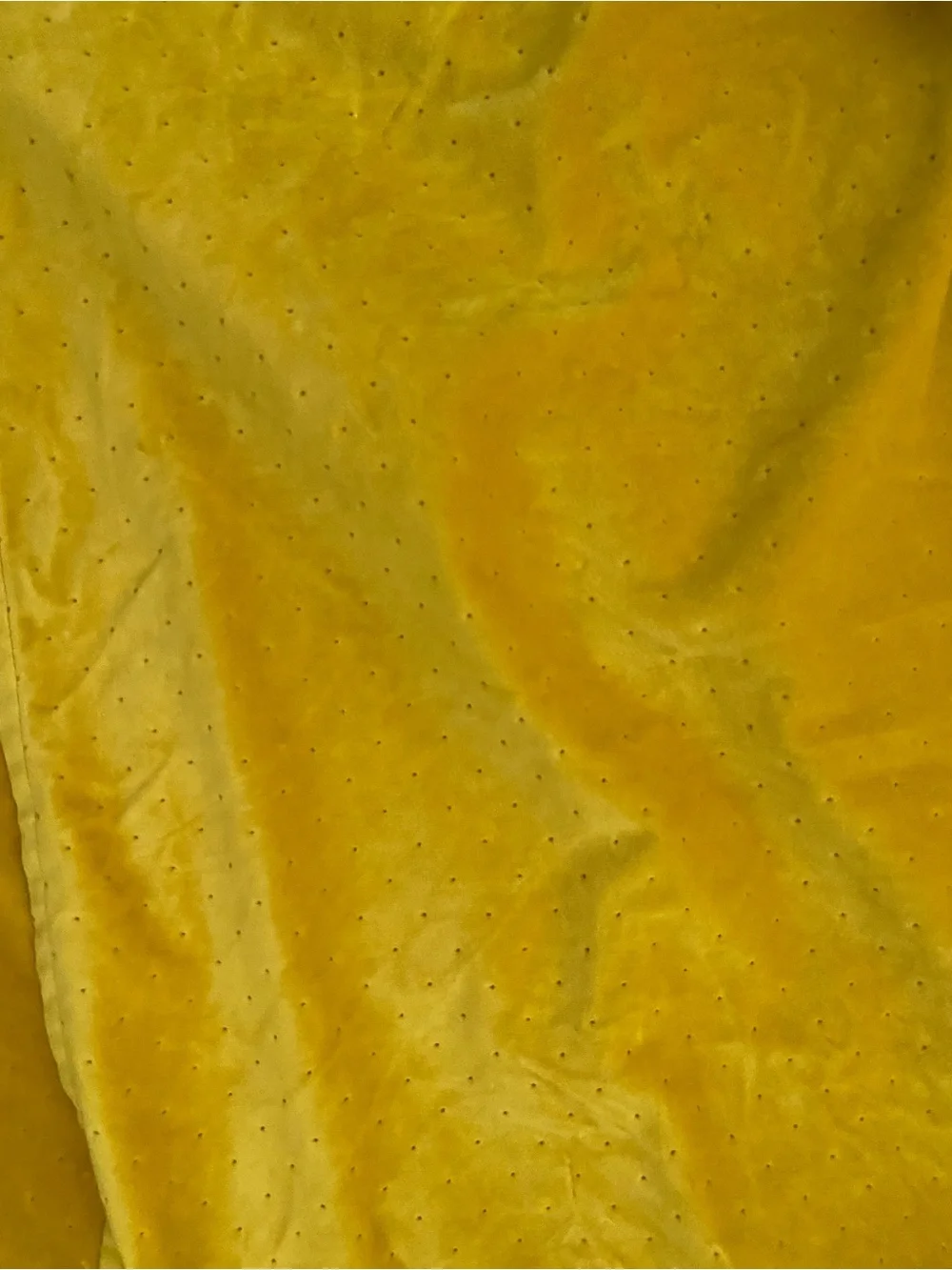 Anthropologie Louise Yellow Velvet Pebble Textured Blackout Window Panels 50x80
